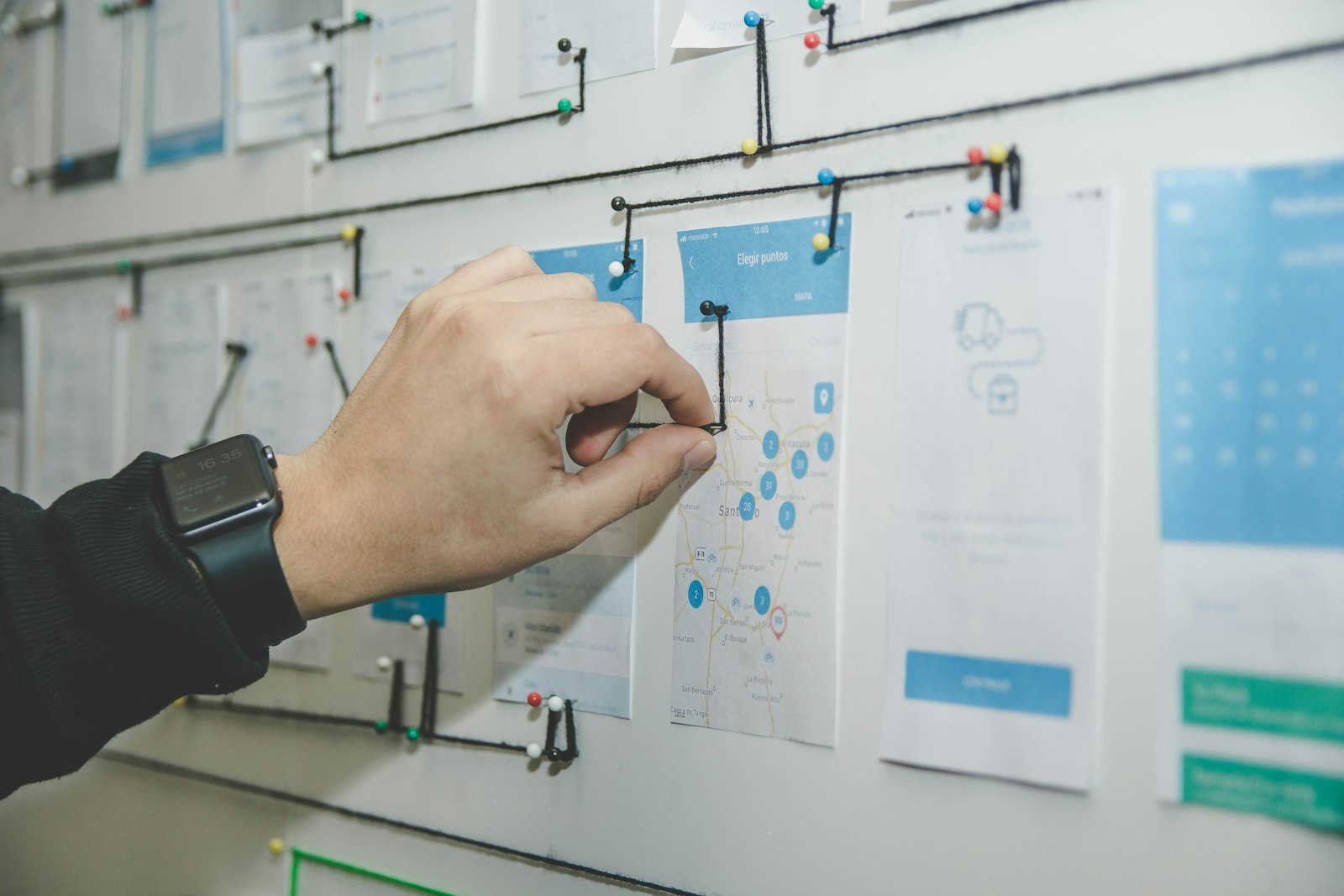 A blueprint of a quality system taking shape on a planning board